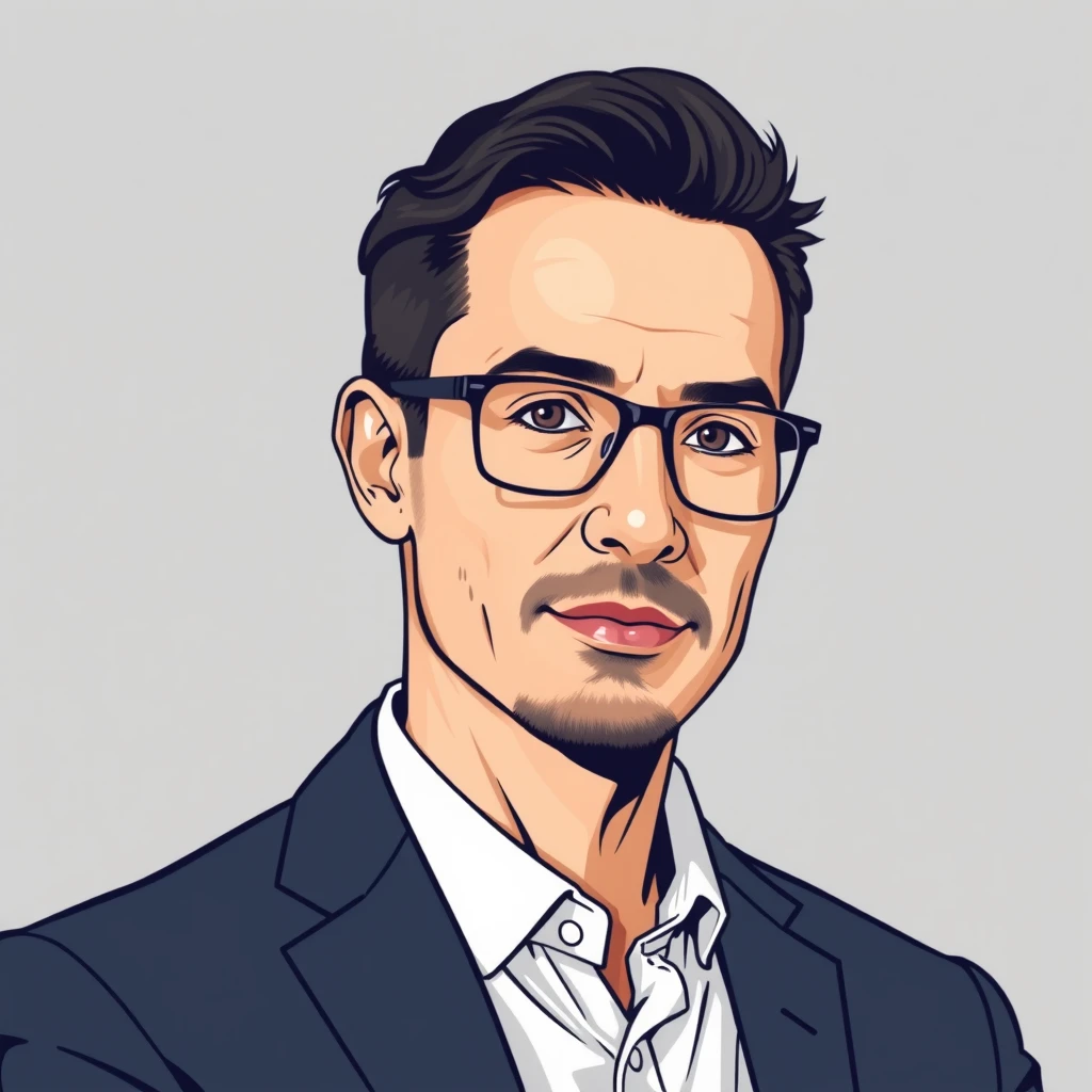 Crypto analyst portrait