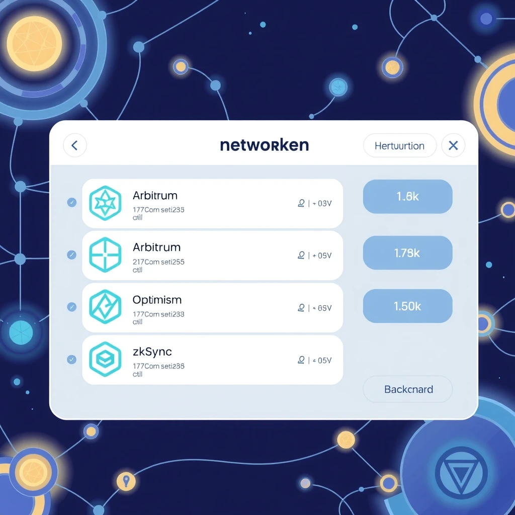 Orbiter Finance network selection screen showing supported L2 networks